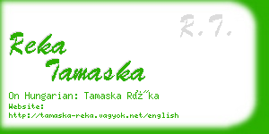 reka tamaska business card